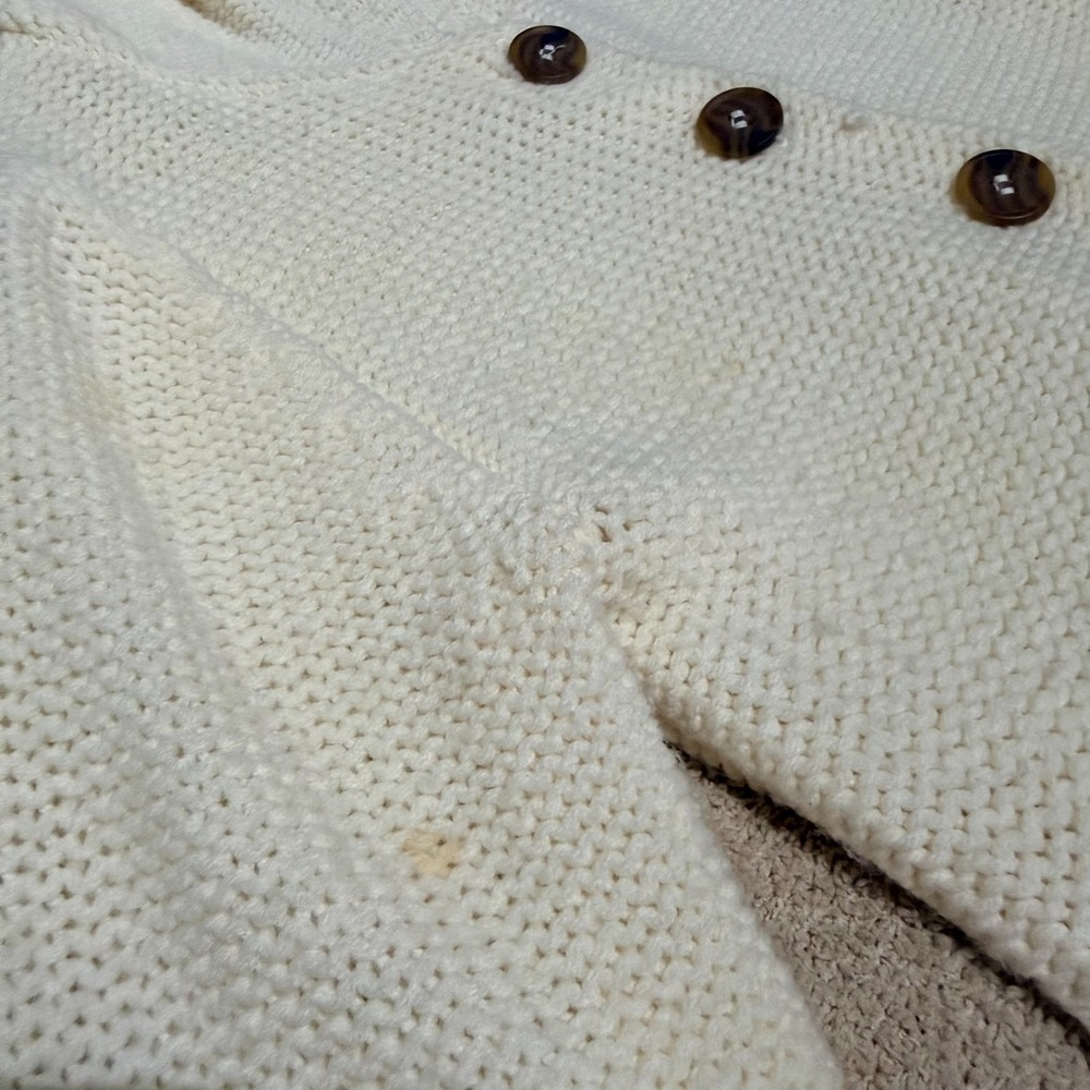 Energie Y2K Women's Sz M Button Front Hooded HighWaist Babydoll Cardigan Sweater - Picture 5 of 12